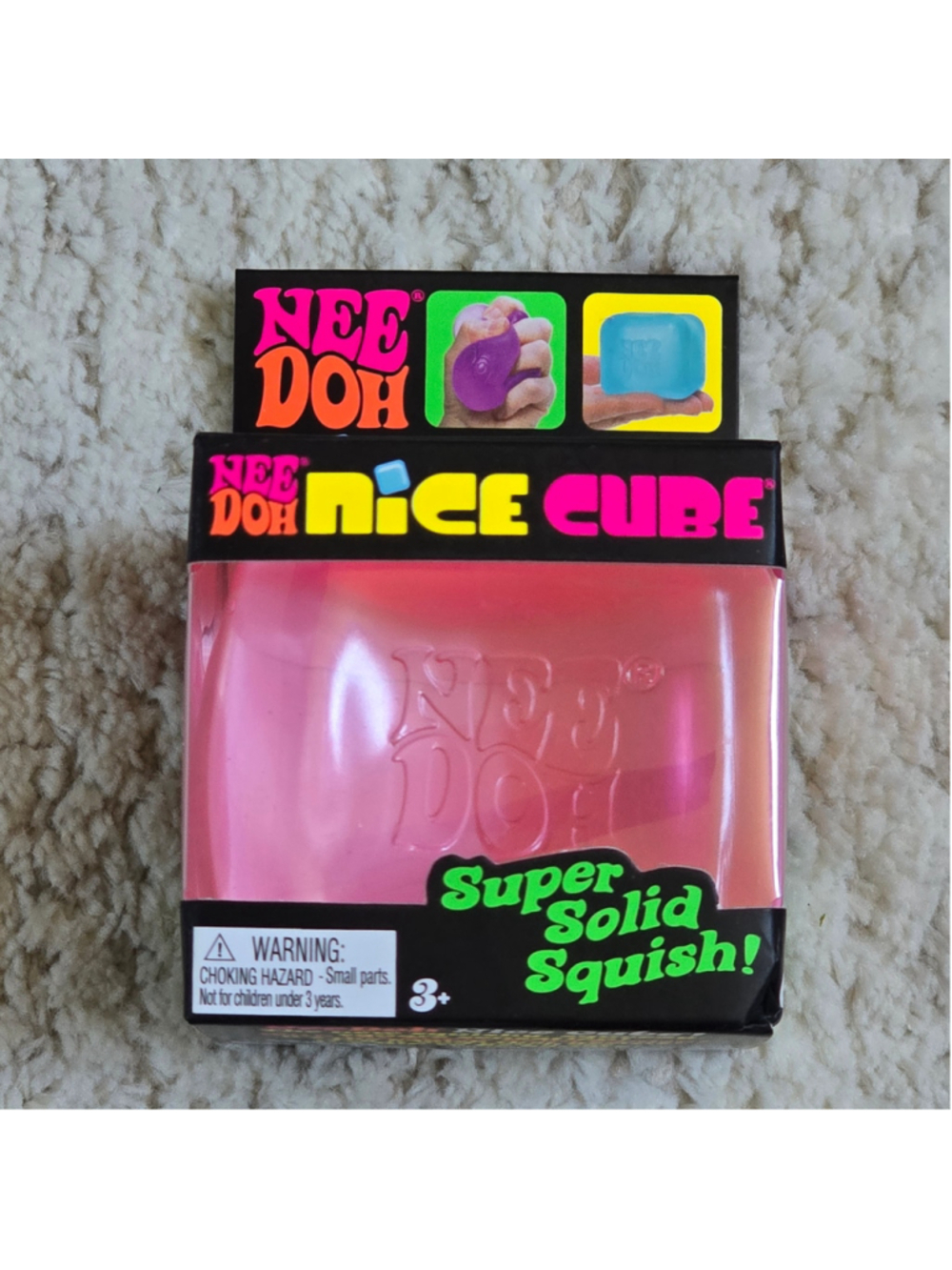 Authentic Schylling Nee Doh Nice Cube Toy One Size Pink